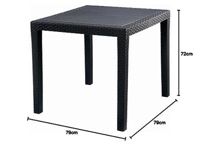 Tuintafel King 80x80cm Tuintafel King 80x80cm