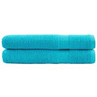 Handdoeken SOLUND 2 st 600 g/m 100x200 cm turquoise - thumbnail