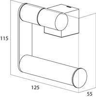Tiger Nomad Toiletrolhouder Chroom 12.5x11.5x5.5cm 249030346 - thumbnail