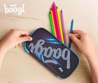 Baagl School etui Skate Bluelight 1-rits - thumbnail