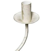 VidaXL Kroonluchter wit metaal 8 x e14 lampen - thumbnail