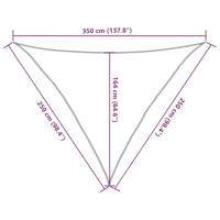 Zonnezeil 2,5x2,5x3,5 m 100% polyester oxford zandkleurig - thumbnail