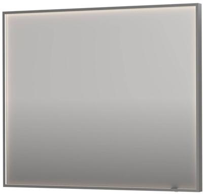 Ben Oblon spiegel met verlichting en anti-condens 100x4x80cm geborsteld rvs