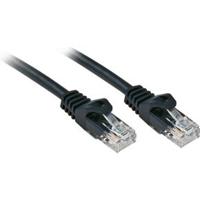 LINDY 48195 RJ45 Netwerkkabel, patchkabel CAT 6 U/UTP 5.00 m Zwart 1 stuk(s) - thumbnail