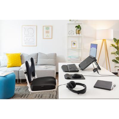 Kensington K52888EU Muismat met polssteun Ergonomisch, Antislip, Polssteun Zwart