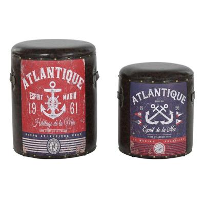 Set decoratieve dozen Home ESPRIT Bruin Multicolour Polyurethaan Metaal Vintage