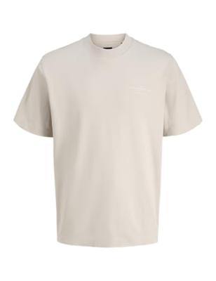 Jack & Jones Jprblachad Branding Ss Crew Neck Tee Sn Basic T-shirts Silver Lining