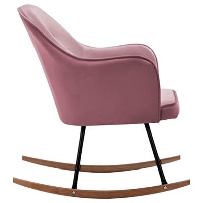 VidaXL Schommelstoel fluweel roze VidaXL Schommelstoel fluweel roze