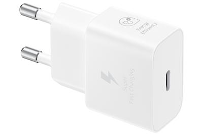 SAMSUNG Fast Sector Charger - 25W USB C (met kabel) - Wit