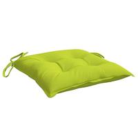VidaXL Stoelkussens 4 st 40x40x7 cm oxford stof heldergroen - thumbnail