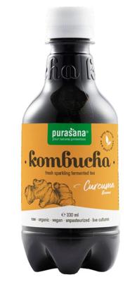Purasana Kombucha curcuma vegan bio 330 Milliliter Purasana Kombucha curcuma vegan bio 330 Milliliter