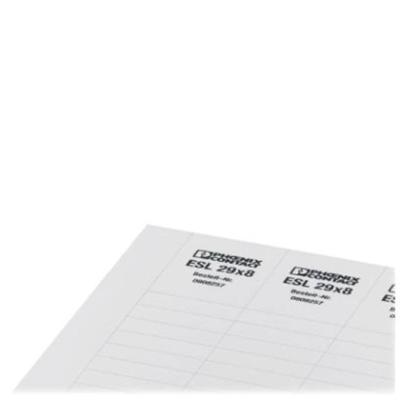 Phoenix Contact 0808231 ESL 24X 4 Kabelmarkering Montagemethode: Schuiven Markeringsvlak: 24 x 4 mm Wit Aantal markeringen: 4880 10 stuk(s)