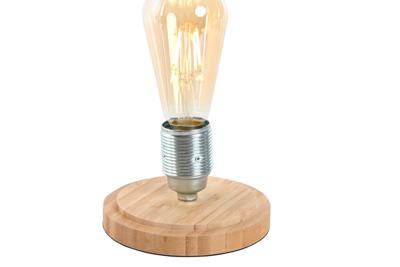 Bureaulamp Home ESPRIT Natuurlijk Bamboe Kristal 50 W 220 V 13 x 13 x 22 cm Bureaulamp Home ESPRIT Natuurlijk Bamboe Kristal 50 W 220 V 13 x 13 x 22 cm