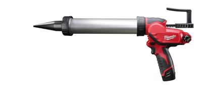 Milwaukee M12 PCG/400A-201B Accu lijm- en kitspuit met 400 ml aluminium patroonhouder 12V 2.0Ah in tas - 4933441665
