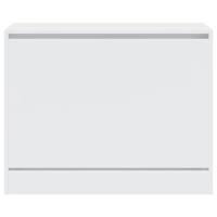 Schoenenkast 80x34x63 cm bewerkt hout wit - thumbnail