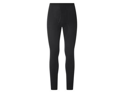 esmara Men Set van 2 lange heren onderbroeken - dubbelrib (Zwart, XL)