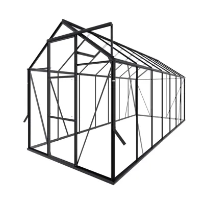 Tuinkas Kate V zwart 3 mm veiligheidsglas Royal Well - Royal well