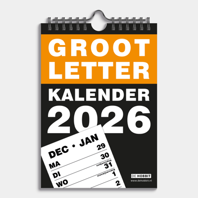 A5 Grootletter Kalender 2026