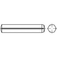TOOLCRAFT TO-5437668 Cilindrische kerfstift 8 mm Staal 100 stuk(s) - thumbnail
