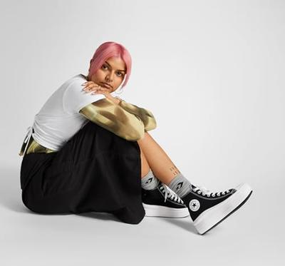 Casual Damessneakers Converse All Star Move Zwart Schoenmaat 35