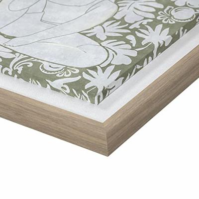 Canvas DKD Home Decor Kristal Canvas Hout MDF 42 x 3 x 42 cm