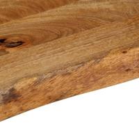 Tafelblad met natuurlijke rand 50x20x2,5 cm massief mangohout - thumbnail