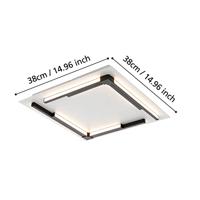 EGLO Zampote Plafondlamp - LED - 38 cm - Wit|Zwart - Dimbaar - thumbnail
