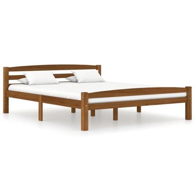 Bedframe massief grenenhout honingbruin 160x200 cm Bedframe massief grenenhout honingbruin 160x200 cm