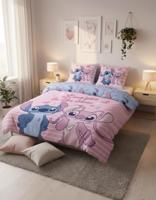 Angel and Stitch Love you to the stars Dekbedovertrek 240 x 220 cm - polykatoen - thumbnail