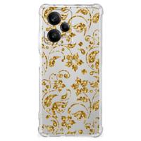 Xiaomi Redmi Note 12 Pro Plus Case Gouden Bloemen - thumbnail