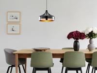 Hanglamp YAKA 1 lamp zwart - thumbnail