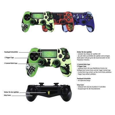 Hama 7in1-accessoire-pakket Soccer Voor Dualshock 4 Contr. PS4/ SLIM/ PRO
