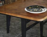 Borden Sterren zwart/wit/goud 30 Jaar (6st) - thumbnail