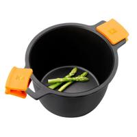 Pot met Glazen Deksel BRA A273907 Zwart Metaal Aluminium Gehard aluminium Gegoten aluminium (1 Stuks) - thumbnail
