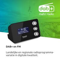 TechniSat DIGITRADIO 50 SE Wekkerradio DAB, DAB+, VHF (FM) Wekfunctie Zwart - thumbnail