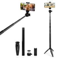 MOJOGEAR Vlog KIT: mini-statief, telefoonhouder & extra lange selfie stick - thumbnail