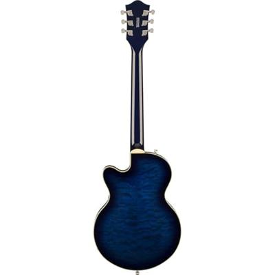 Gretsch G5655T-QM Electromatic Center Block Jr. Single-Cut Quilted Maple Bigsby Hudson Sky semi-akoestische gitaar