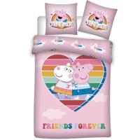 Nickelodeon dekbedovertrek Hart Peppa Pig 200 cm polyester roze - thumbnail