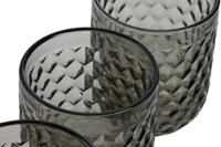 Glazenset Home ESPRIT Grijs Kristal 240 ml (6 Stuks) - thumbnail