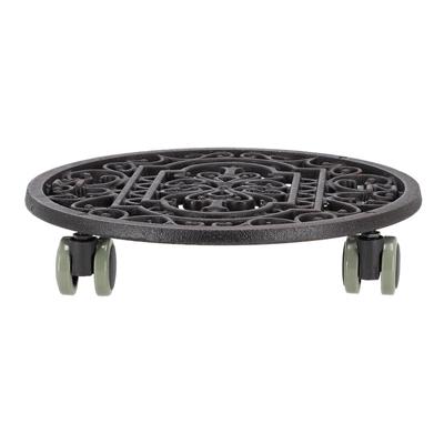 Esschert Design plantentrolley rond gietijzer 29,1 cm