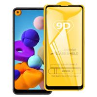 Voor Galaxy A21 9D Full Glue Full Screen Tempered Glass Film - thumbnail