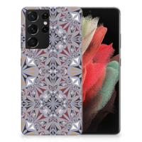 Samsung Galaxy S21 Ultra | TPU | Siliconen hoesje | Flower Tiles - thumbnail