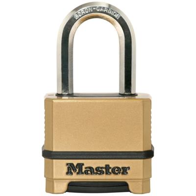 Masterlock 50mm padlock - zinc body with black thermoplastic outer cover for corr - M175EURDLF