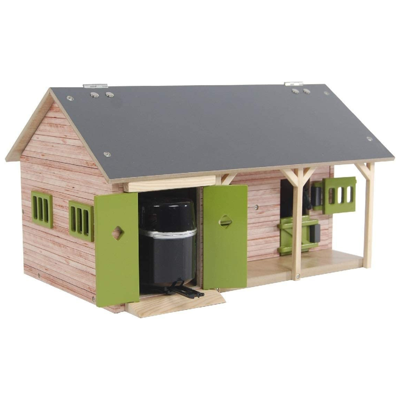 Kids GLOBE paardenstal met 2 boxen en berging 1:32 Kids GLOBE paardenstal met 2 boxen en berging 1:32