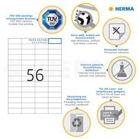 Etiket HERMA 4609 52.5x21.2mm premium wit 11200 etiketten | 8 stuks - thumbnail