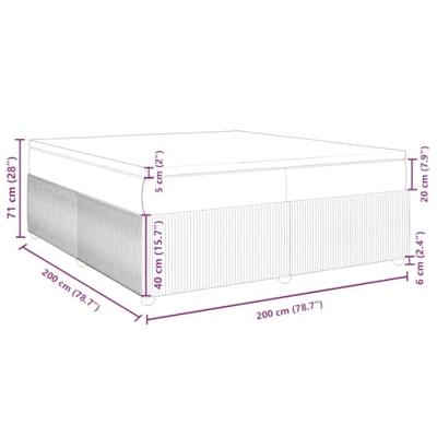 Boxspring met matras fluweel lichtgrijs 200x200 cm