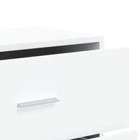 Dressoir 60x31x84 cm bewerkt hout wit - thumbnail