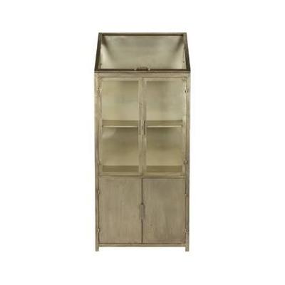 Dutchbone Vitrinekast 'Monviso' 151 x 64cm, kleur Goud