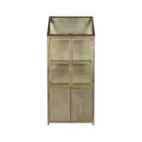 Dutchbone Vitrinekast 'Monviso' 151 x 64cm, kleur Goud - thumbnail