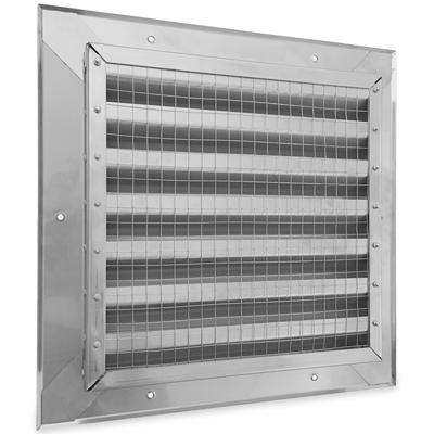 Buitenmuurrooster Inbouwmaat (bxh) 300 X 200mm - Rvs 304 Buitenmuurrooster Inbouwmaat (bxh) 300 X 200mm - Rvs 304